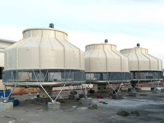 圆形逆流玻璃钢冷却塔